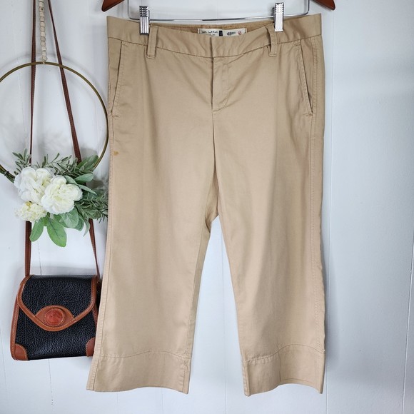 GAP Khaki Pants Wide Leg 6R NWOT - Picture 2 of 10